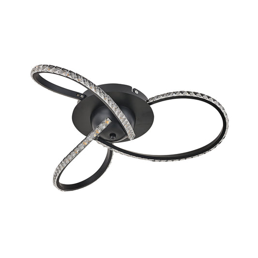 Irie Dimmable 3 Lights LED Ceiling Light - Black - ShopFrenzy