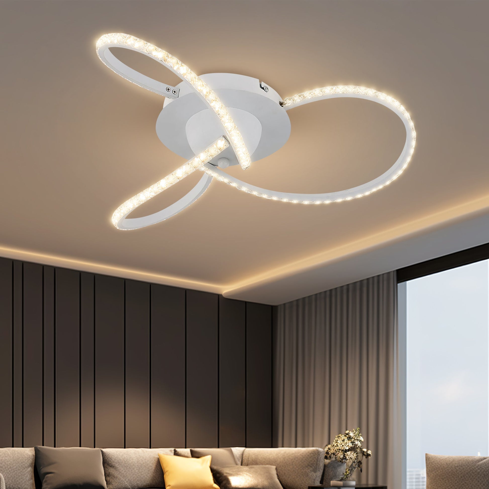 Irie Dimmable 3 Lights LED Ceiling Light - White - ShopFrenzy