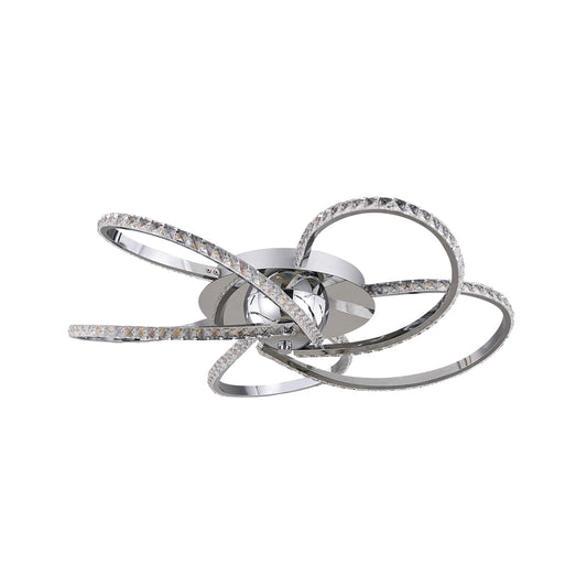 Irie Dimmable 5 Lights LED Ceiling Light - Chrome - ShopFrenzy