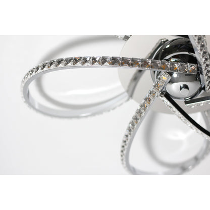 Irie Dimmable 5 Lights LED Ceiling Light - Chrome - ShopFrenzy
