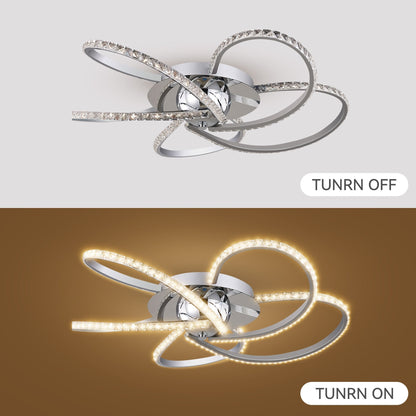 Irie Dimmable 5 Lights LED Ceiling Light - Chrome - ShopFrenzy