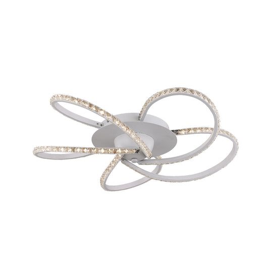 Irie Dimmable 5 Lights LED Ceiling Light - White - ShopFrenzy