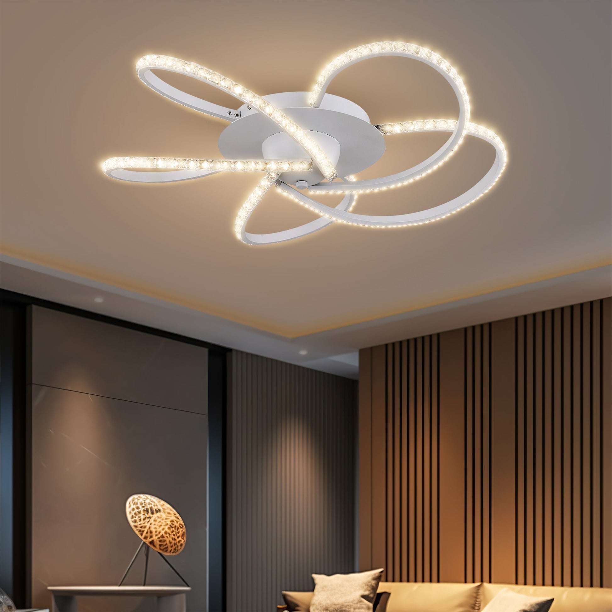 Irie Dimmable 5 Lights LED Ceiling Light - White - ShopFrenzy