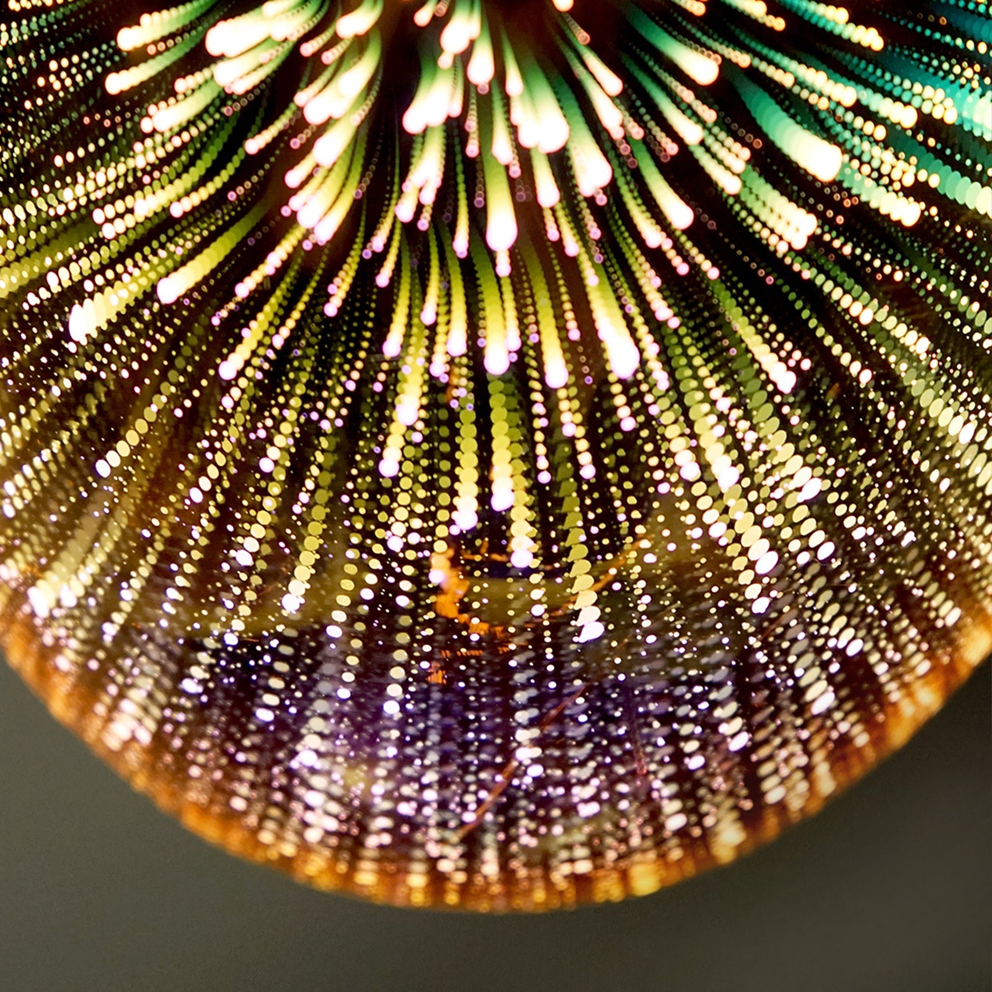 Moravian Glass Oval Pendant Light - Chrome - ShopFrenzy
