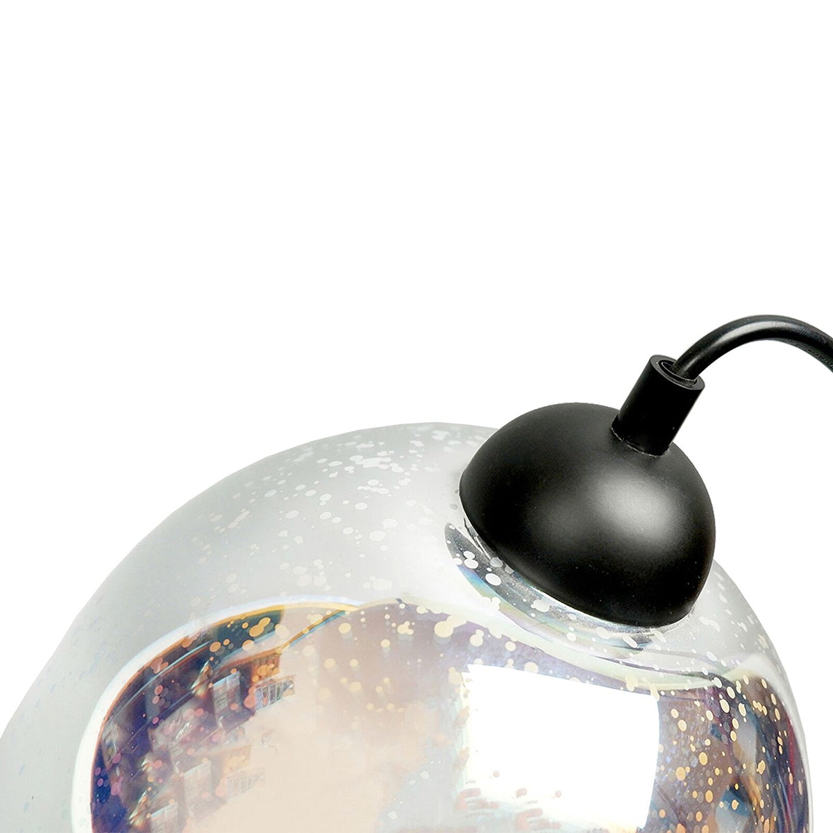 Moravian Glass Oval Pendant Light - Copper - ShopFrenzy