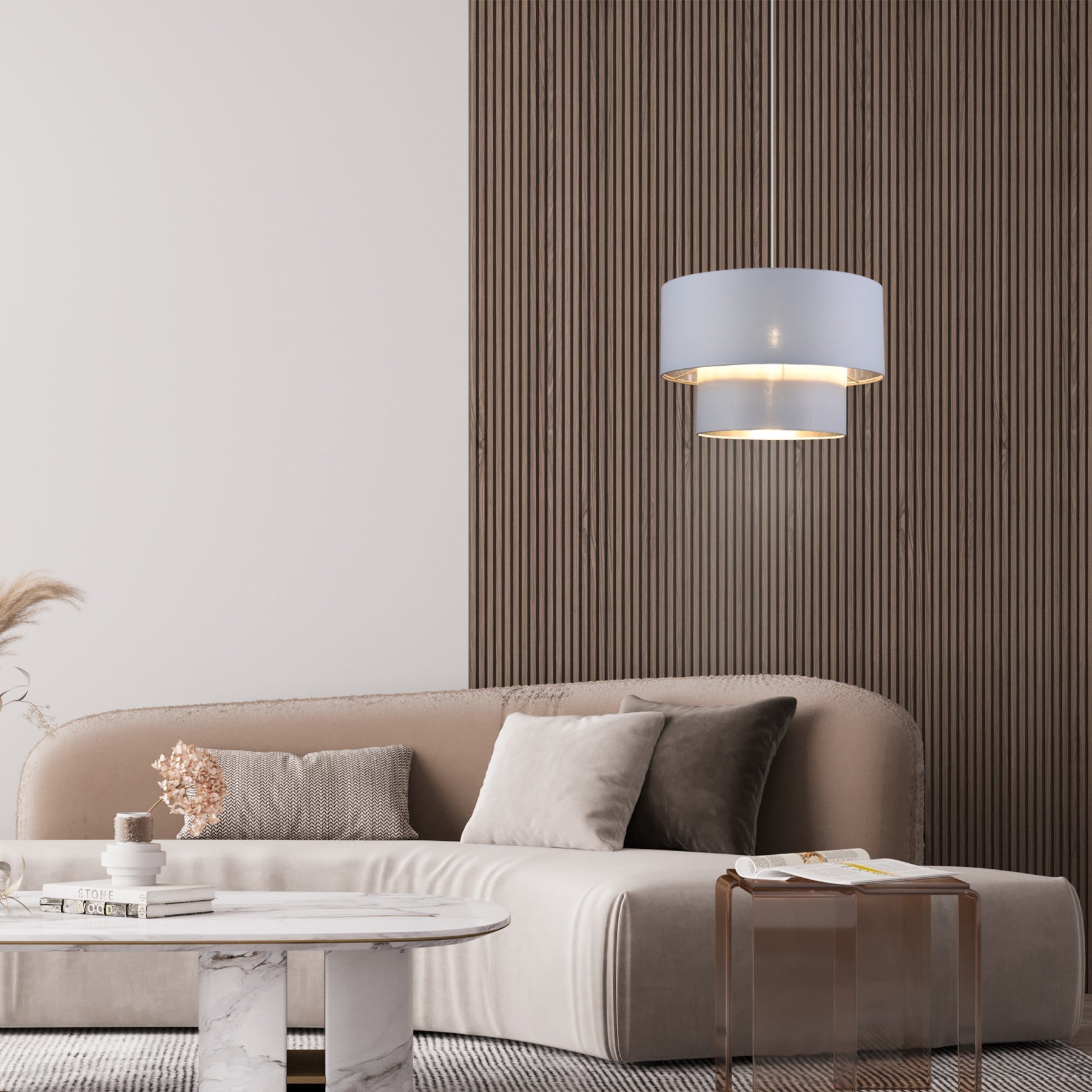 Rabiya Pendant Light - White - ShopFrenzy