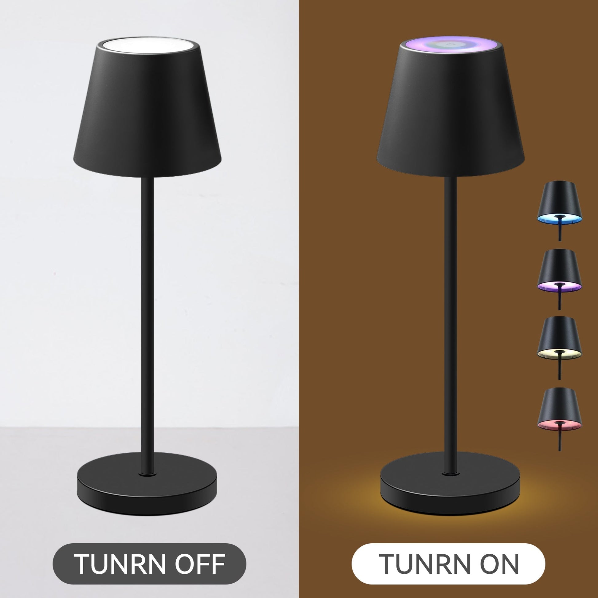 Enoki Portable RGB Table Lamp - Black - ShopFrenzy