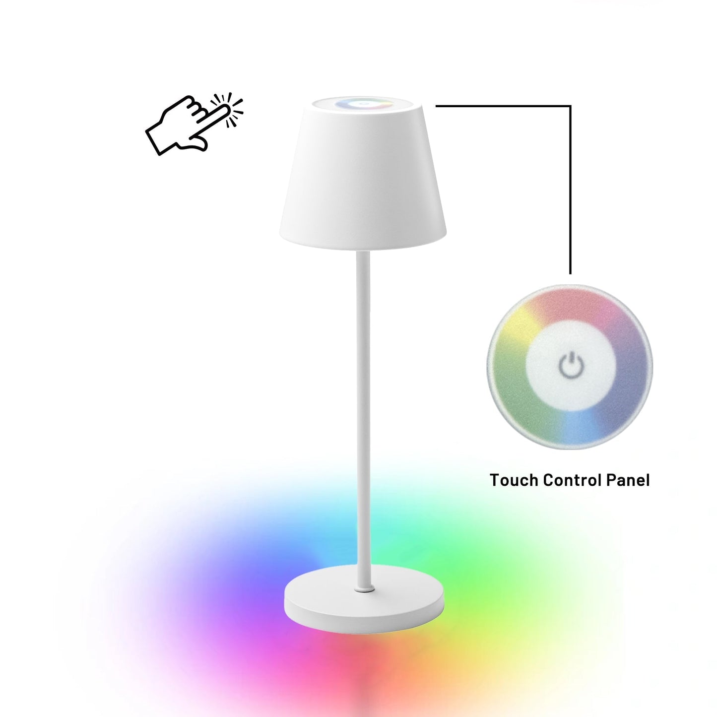 Enoki Portable RGB Table Lamp - White - ShopFrenzy