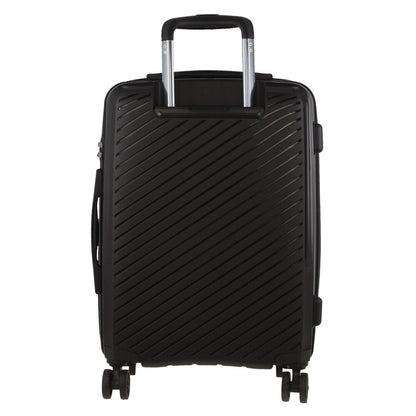 Milleni Hardshell 3-Piece Luggage Bag Travel Carry On Suitcase - Black - ShopFrenzy
