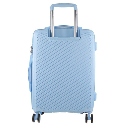 Milleni Hardshell 3-Piece Luggage Bag Travel Carry On Suitcase - Blue - ShopFrenzy