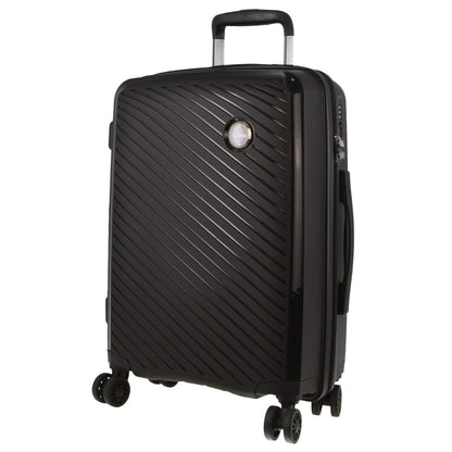 Milleni Hardshell Cabin Luggage Bag Travel Carry On Suitcase 54cm (39L) - Black - ShopFrenzy