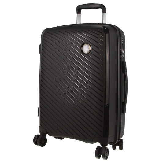 Milleni Hardshell Cabin Luggage Bag Travel Carry On Suitcase 54cm (39L) - Black - ShopFrenzy