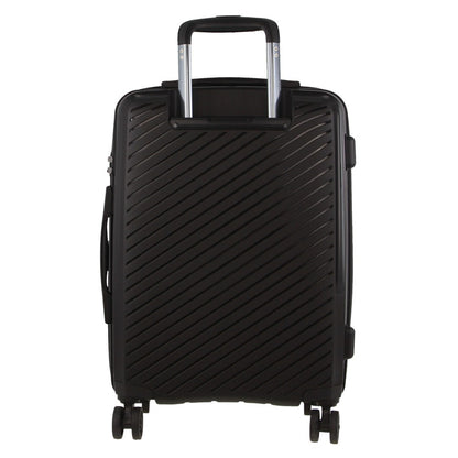 Milleni Hardshell Cabin Luggage Bag Travel Carry On Suitcase 54cm (39L) - Black - ShopFrenzy