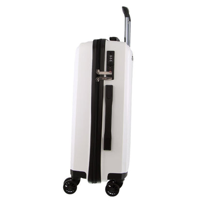 Milleni Hardshell 3-Piece Luggage Bag Travel Carry On Suitcase - White - ShopFrenzy