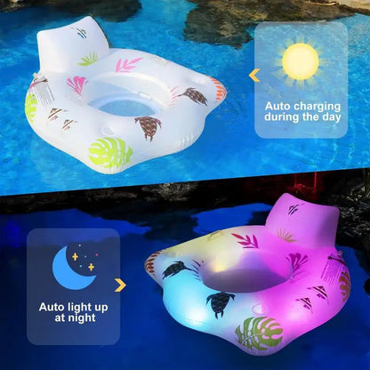 NNEOBA Light-up Inflatable Pool Float Chair - ShopFrenzy