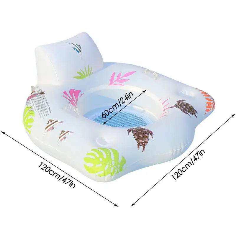 NNEOBA Light-up Inflatable Pool Float Chair - ShopFrenzy