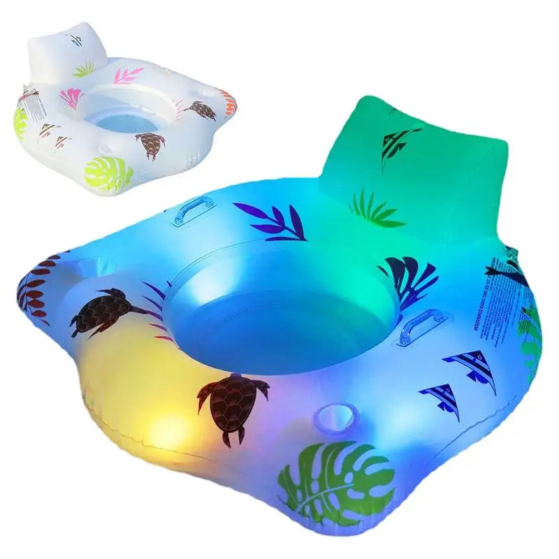 NNEOBA Light-up Inflatable Pool Float Chair - ShopFrenzy