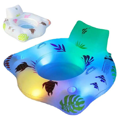 NNEOBA Light-up Inflatable Pool Float Chair - ShopFrenzy