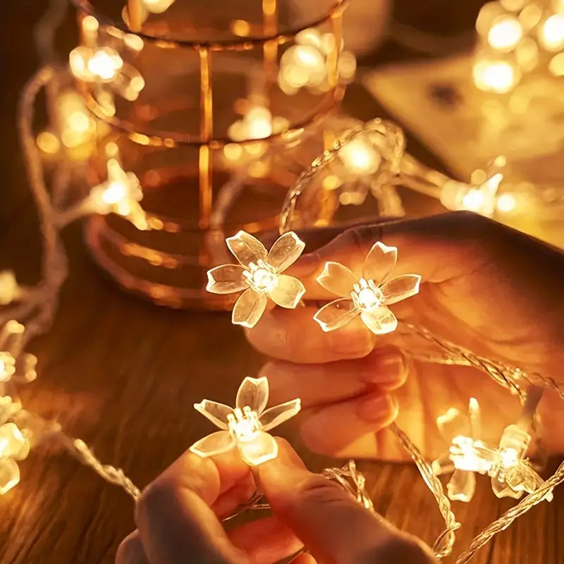 NNETM Cherry Blossom LED Fairy Lights(19.68Ft/6M 40LED) - ShopFrenzy