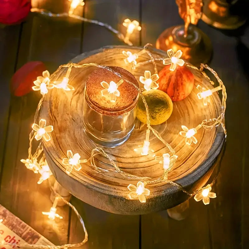 NNETM Cherry Blossom LED Fairy Lights(19.68Ft/6M 40LED) - ShopFrenzy