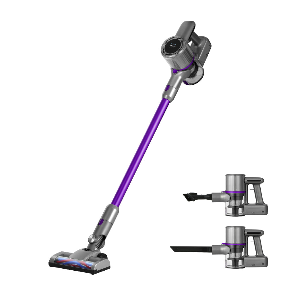 Devanti Stick Vacuum Cleaner Bagless Cordless 120W Purple - ShopFrenzy