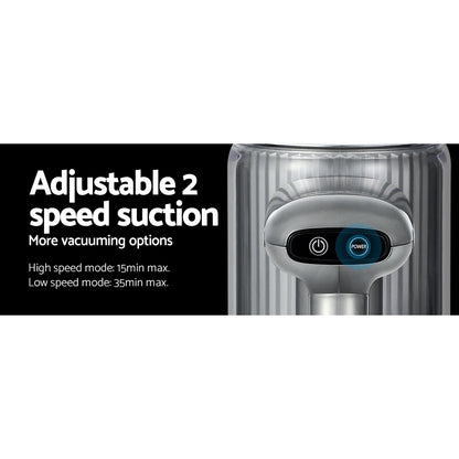 Devanti Stick Vacuum Cleaner Bagless Cordless 120W Purple - ShopFrenzy