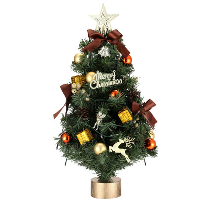 Jingle Jollys Tabletop Christmas Tree 60CM LED Xmas Tree Tree Topper Ornaments - ShopFrenzy
