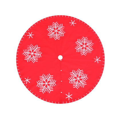 Jingle Jollys Christmas Tree Skirt 90cm Snowflake Ornaments Party Decorations - ShopFrenzy