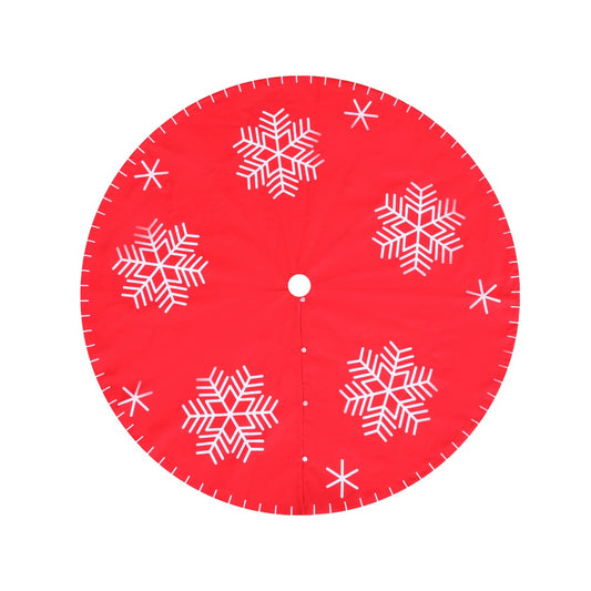 Jingle Jollys Christmas Tree Skirt 90cm Snowflake Ornaments Party Decorations - ShopFrenzy