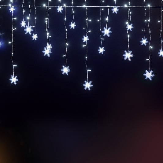 Jingle Jollys Christmas Lights 80 LED 3M Icicle Light Snow Decorations - ShopFrenzy