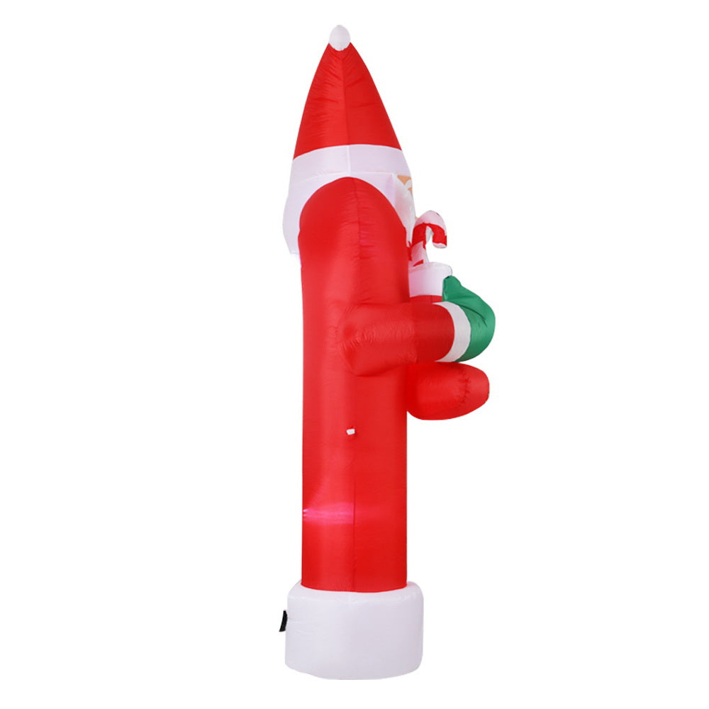 Jingle Jollys Christmas Inflatable Santa Archway 2.3M Outdoor Decorations Lights - ShopFrenzy