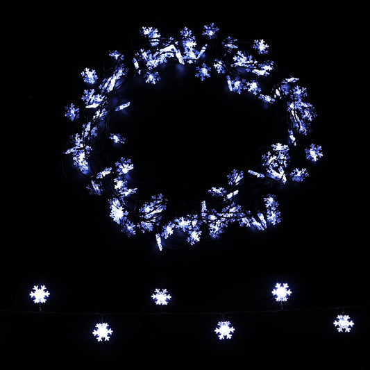 Jingle Jollys Christmas Lights 100 LED 10M String Light Snow Decorations - ShopFrenzy
