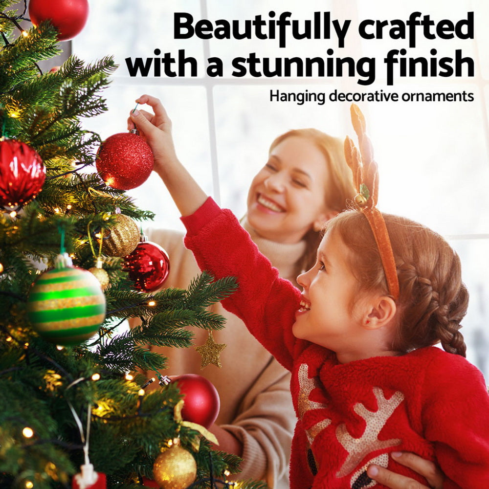 Jingle Jollys 155pcs Christmas Tree Decorations Set Baubles Ornaments Party - ShopFrenzy