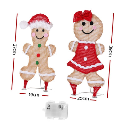 30 LED Christmas Lights Gingerbread Motif Fairy Light Decoration Jingle Jollys - ShopFrenzy