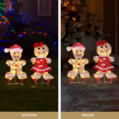 30 LED Christmas Lights Gingerbread Motif Fairy Light Decoration Jingle Jollys - ShopFrenzy