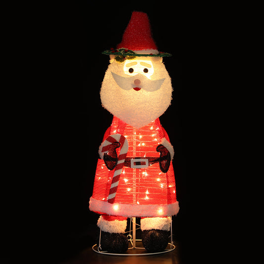 Jingle Jollys Christmas Lights 96 LED 120cm Fairy Light Santa Decorations - ShopFrenzy