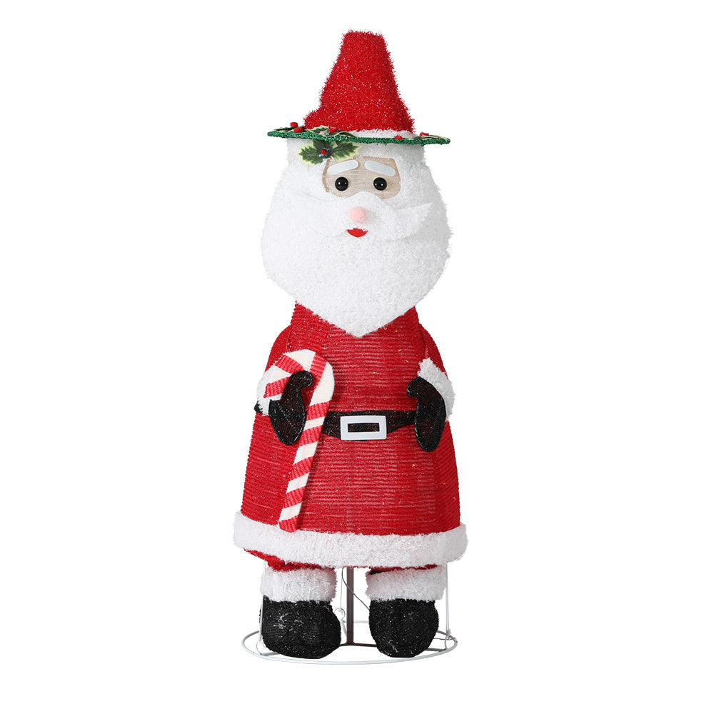 Jingle Jollys Christmas Lights 96 LED 120cm Fairy Light Santa Decorations - ShopFrenzy