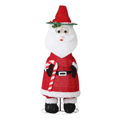 Jingle Jollys Christmas Lights 96 LED 120cm Fairy Light Santa Decorations - ShopFrenzy