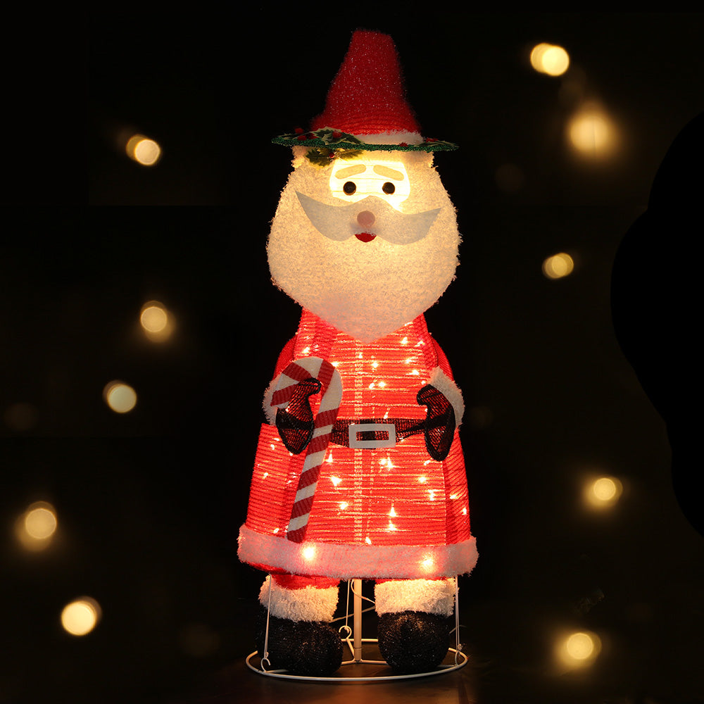 Jingle Jollys Christmas Lights 96 LED 120cm Fairy Light Santa Decorations - ShopFrenzy
