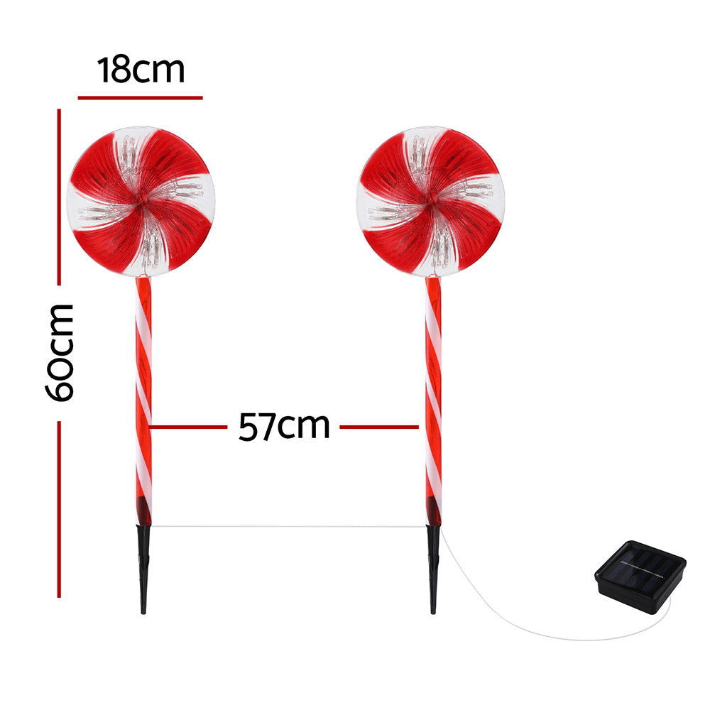 4 PCS Christmas Lights Path Ground Light Garden Decoration 112 LED Jingle Jollys - ShopFrenzy