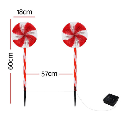4 PCS Christmas Lights Path Ground Light Garden Decoration 112 LED Jingle Jollys - ShopFrenzy