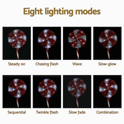 4 PCS Christmas Lights Path Ground Light Garden Decoration 112 LED Jingle Jollys - ShopFrenzy