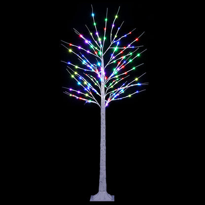 1.7M Christmas Tree 120 RGB LED Lights Jingle Jollys - ShopFrenzy