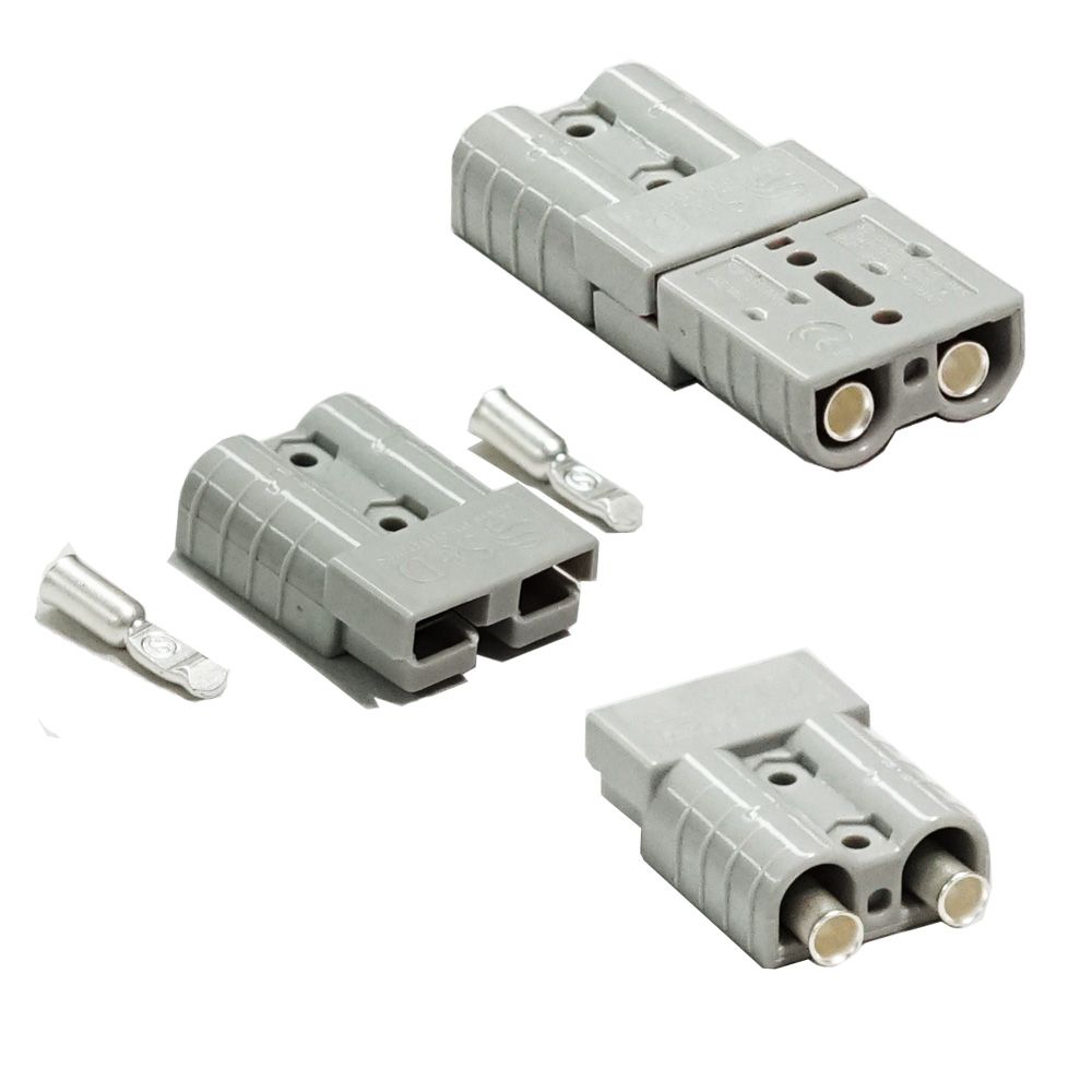 20x Anderson Style Plug connector 50AMP Caravan Trailer Solar 6AWG GREY - ShopFrenzy