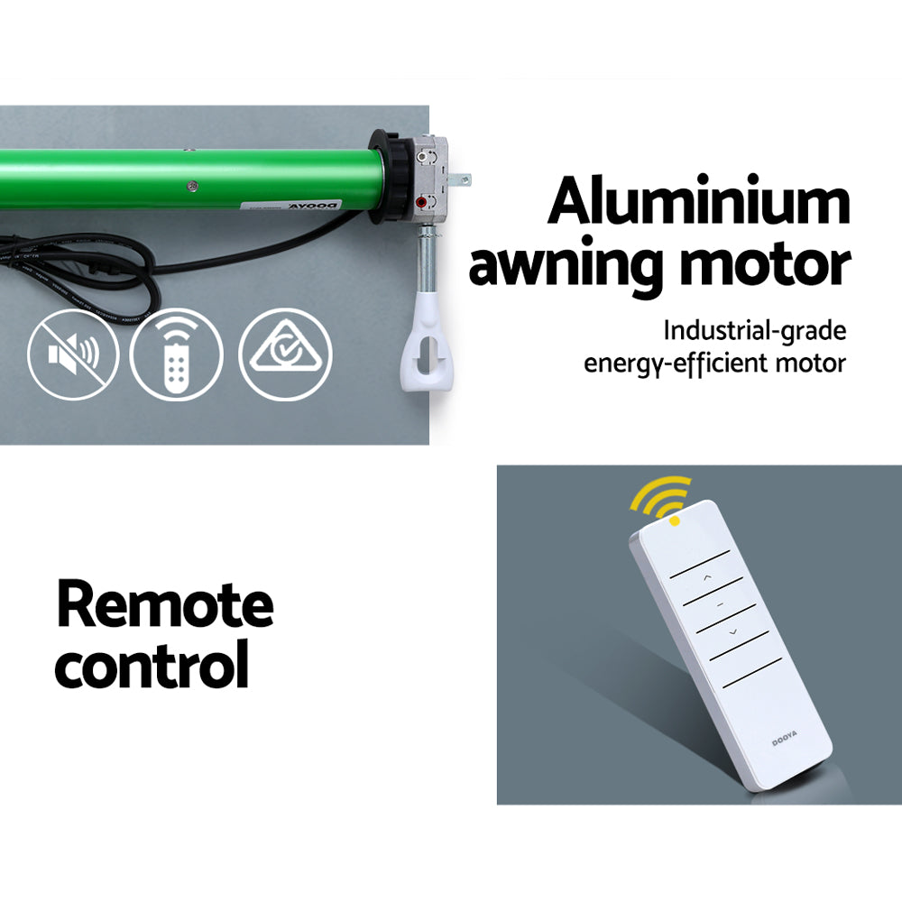 Instahut 230V Folding Arm Awning Replacement Motor with remote 40NM - ShopFrenzy