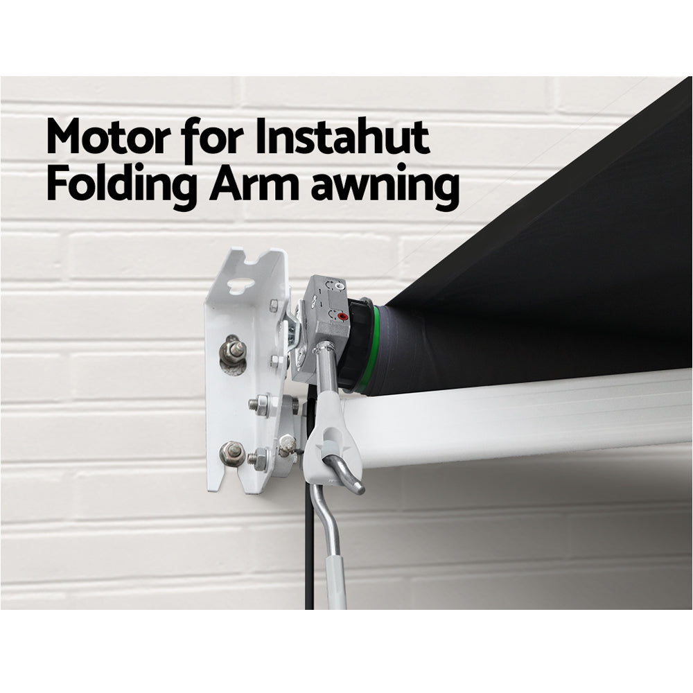 Instahut 230V Folding Arm Awning Replacement Motor with remote 40NM - ShopFrenzy