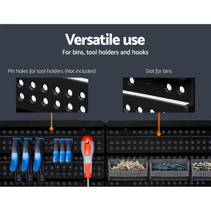 Giantz 30 Storage Bin Rack Wall Mounted - ShopFrenzy