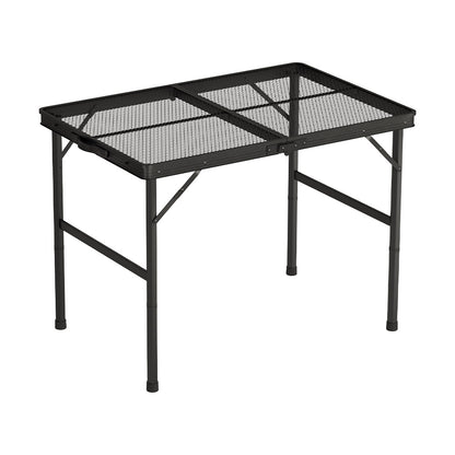 Weisshorn Folding Camping Table 90CM Portable Outdoor Picnic BBQ Aluminium Desk - ShopFrenzy