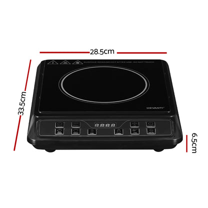 Devanti Induction Cooktop 30cm Portable Cooker - ShopFrenzy