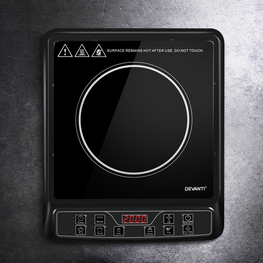 Devanti Induction Cooktop 30cm Portable Cooker - ShopFrenzy